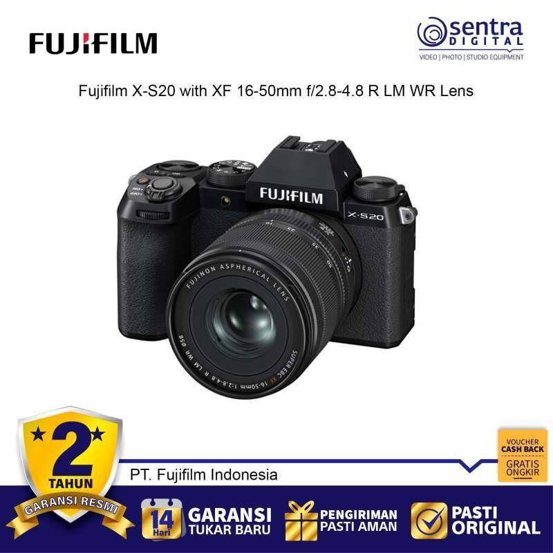 Fujifilm X-S20 Mirrorless Digital Camera with XF 16-50mm F/2.8-4.8 Lens