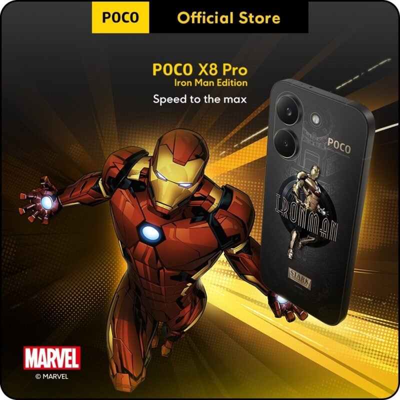 Poco X8 Pro 5G (Global Version) Iron Man Edition (512GB+12GB, Gold)