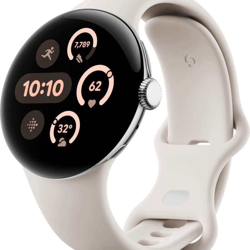 Google Pixel Watch 5 (45mm) Wifi (Silver + Fog Band)