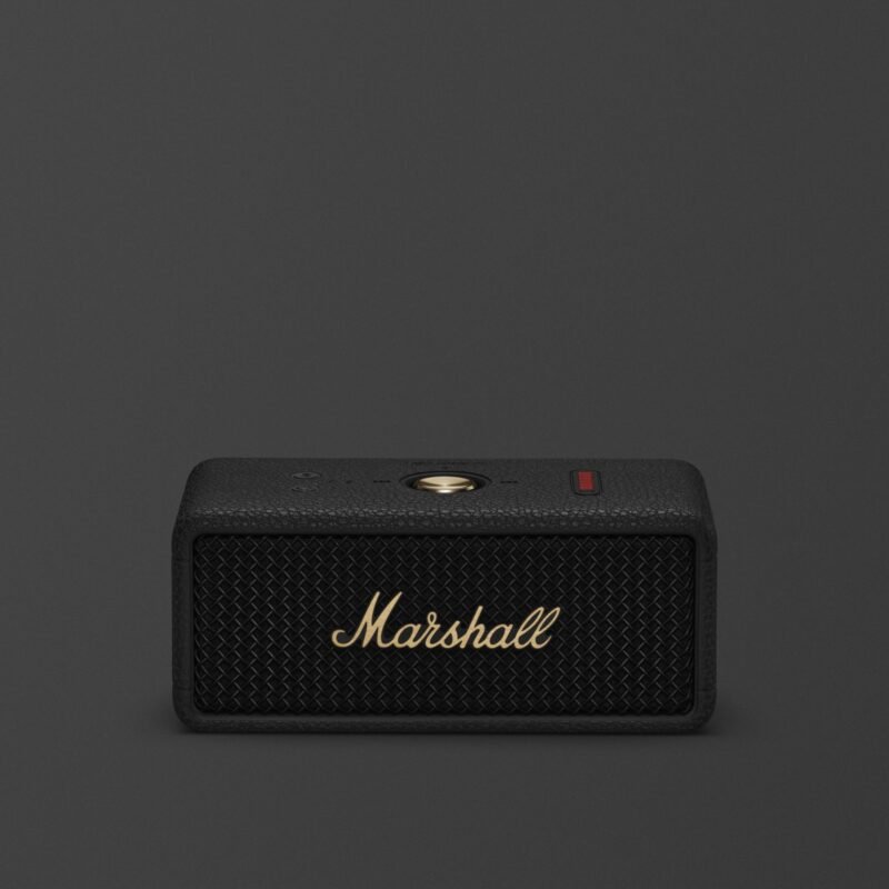 Marshall Emberton III Speaker (Black and Brass)