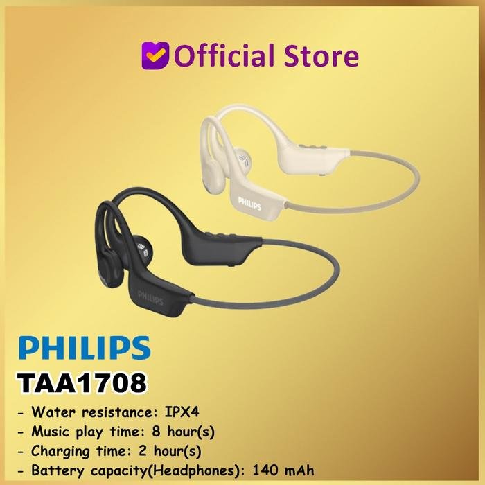 Philips TAA1708 Open-ear Wireless Sports Headphone (Beige)