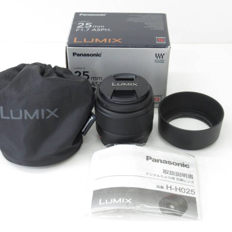 Panasonic LUMIX G 25mm F/1.7 ASPH (HH025, Retail Box) Black