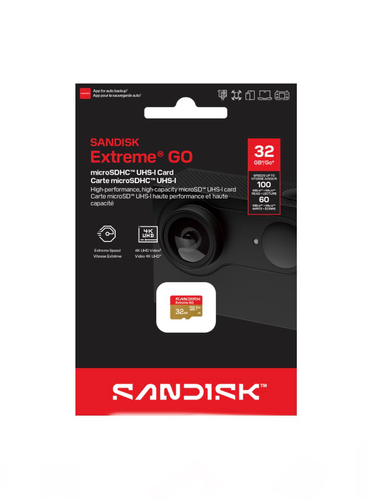 Sandisk Extreme GO MicroSDHC UHS-I (32GB, SDSQXGN-032G-GN6MN)