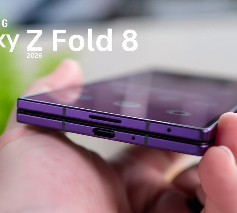 Samsung Galaxy Z Fold 8 (F9710 DS) (256GB+12GB, Violet Shadow)