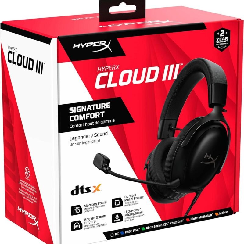 HyperX Cloud III DTSX (Black, 727A8AA)