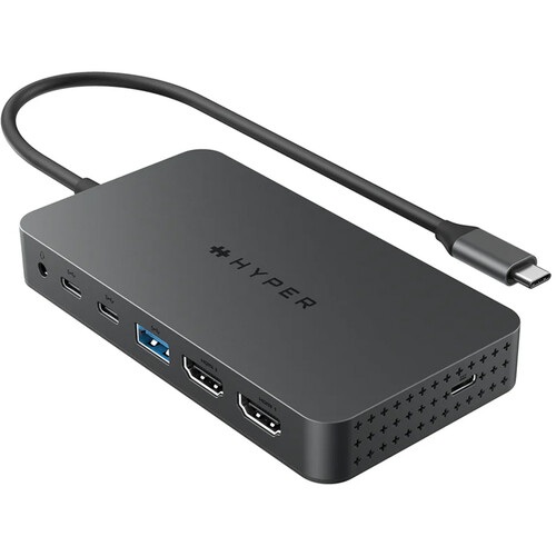 Hyper HyperDrive 7 PORT DUAL HDMI USB-C HUB (HD7002GL-50) (Silver)