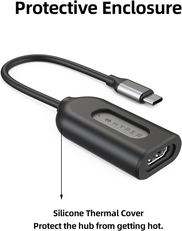 Hyper HyperDrive USB-C to 8K60Hz HDMI adatpor (HD-H8K) (Silver)