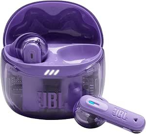 JBL Tune Flex Ghost Edition Wireless Earbuds (Purple)