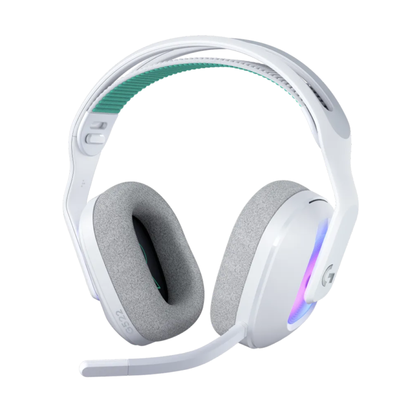 Logitech G522 Lightspeed Wireless Gaming Headset (White, 981-001551)