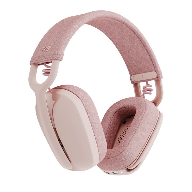 Logitech Zone Vibe 100 Wireless Headset (Rose, 981-001225)