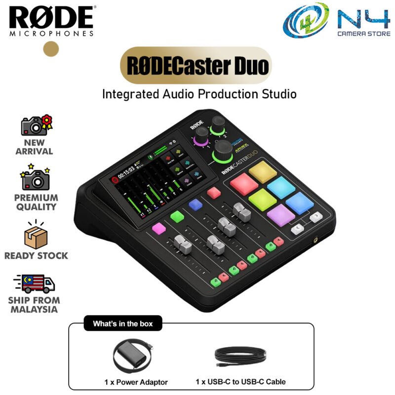 Rode RODECaster Duo Integrated Audio Production Studio (Black)