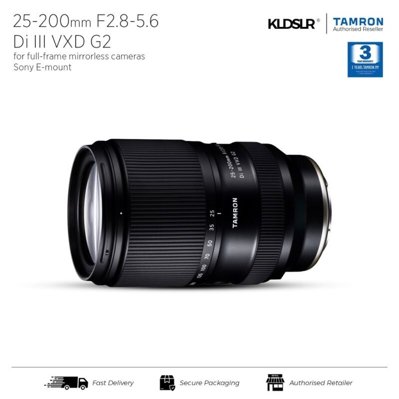 Tamron 25-200mm F2.8-5.6 Di III VXD G2 Lens (A075S) (Sony E)