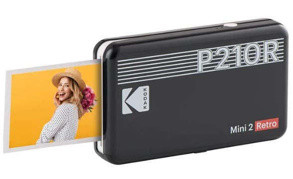 Kodak Mini 2 Retro Portable Photo Printer (Black, P210RB)