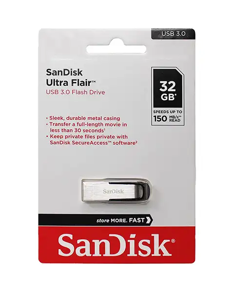 Sandisk Ultra Flair USB 3.0 Flash Drive (32GB, SDCZ73-032G-G46)