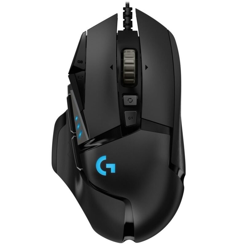 Logitech G502 HERO Gaming Mouse (Black, 910-005474)
