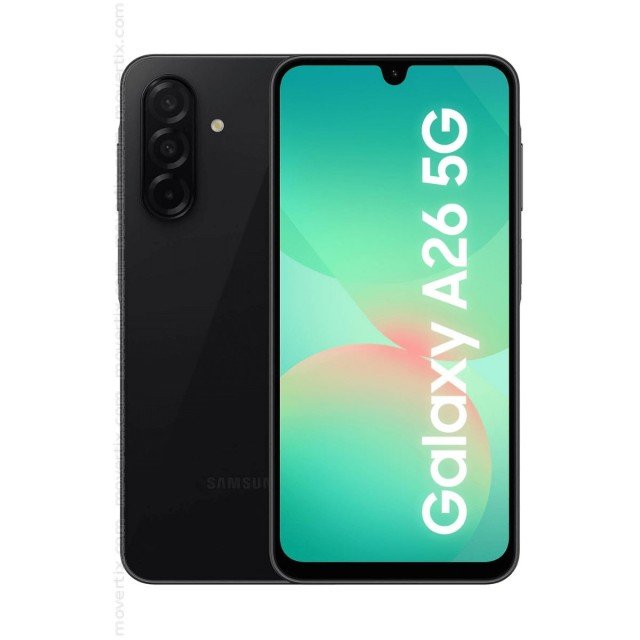 Samsung Galaxy A26 (A266B-DS, 5G) (128GB+6GB, Black)