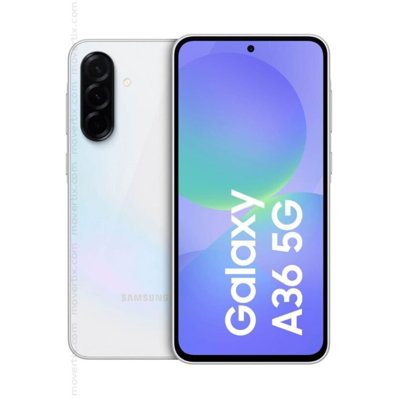 Samsung Galaxy A36 (A366B-DS, 5G) (128GB+6GB, Awesome White)