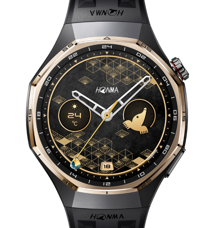 HONMA x HUAWEI Watch GT 6 Pro (46mm) (Black with Fluoroelastomer Strap)