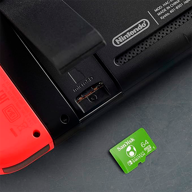 Sandisk microSDXC For Nintendo Switch (Yoshi) (64GB, SDSQXAO-064G-GN6ZN)