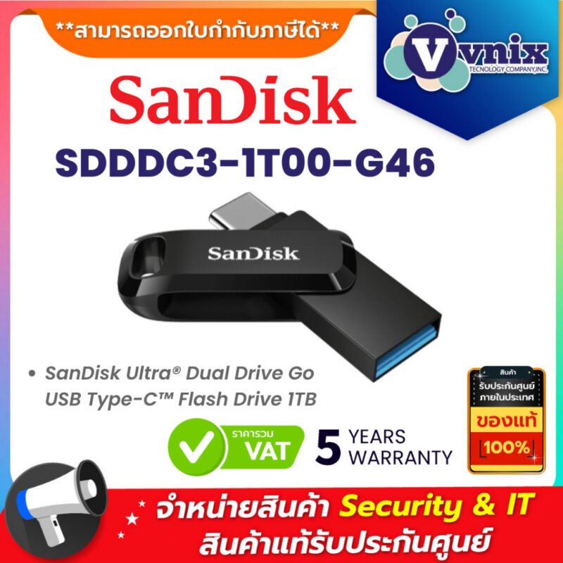 Sandisk Ultra Dual Drive Go USB Type C (1TB, Black, SDDDC3-1T00-G46)