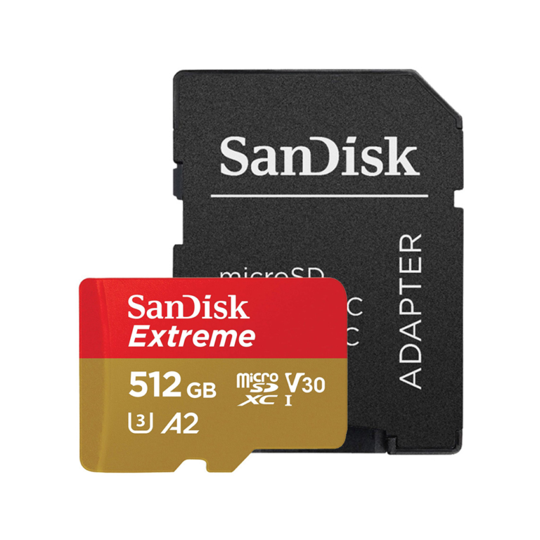 Sandisk microSDXC Extreme (512GB, SDSQXAV-512GB-GN6MN)
