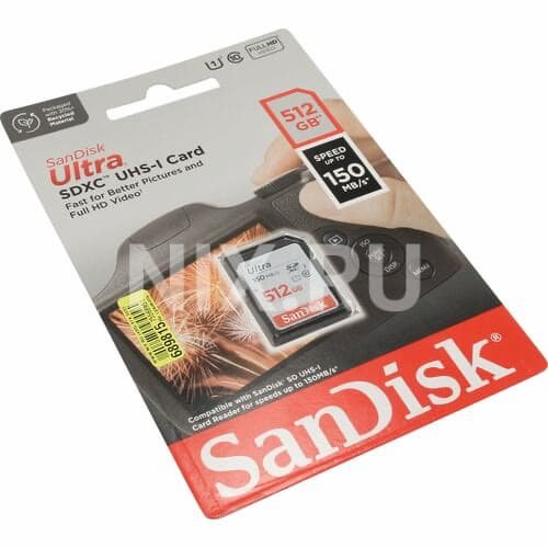 Sandisk Ultra SDXC UHS-I Class 10 (512GB, SDSDUNC-512G-GN6IN)