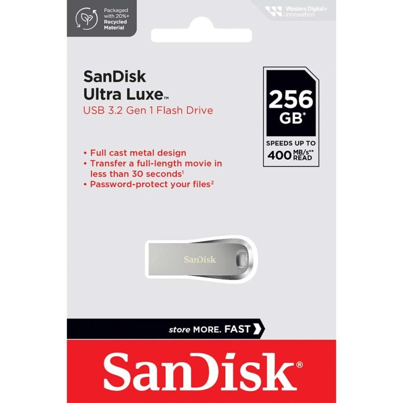 Sandisk Ultra Luxe USB 3.2 (256GB, SDCZ74-256G)