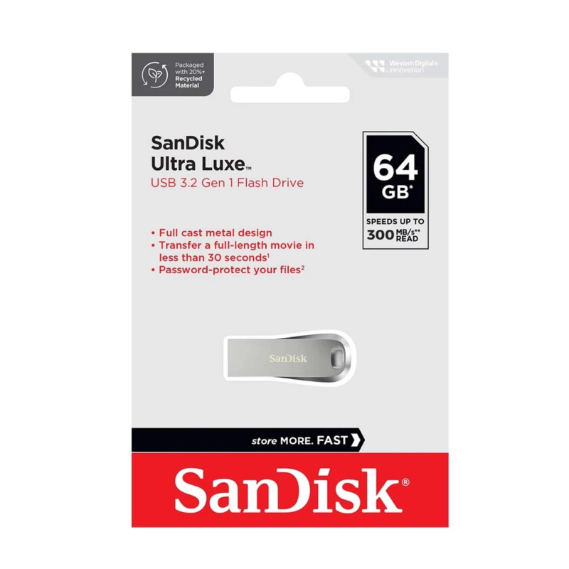 Sandisk Ultra Luxe USB 3.2 (64GB, SDCZ74-064G)